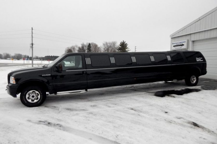 Black stretch Excursion from Heritage Limousine