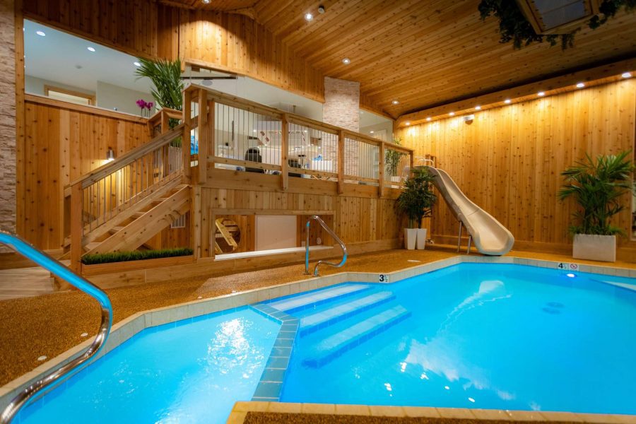 Chalet Swimming Pool Suite at Sybaris in Mequon, WI