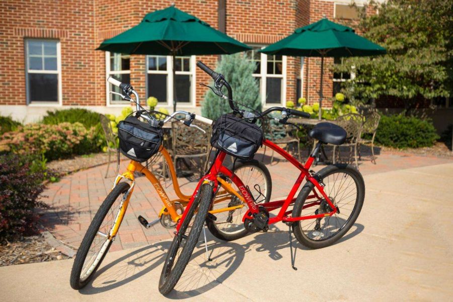 Red & Yellow Bicycles- The Kress Inn offers free bike rentals