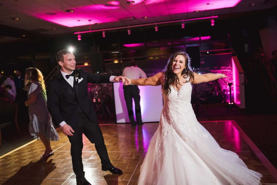 Bride and groom dance!
